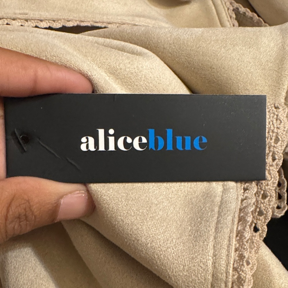 Alice Blue Cream Trench Coat - Picture 2 of 2